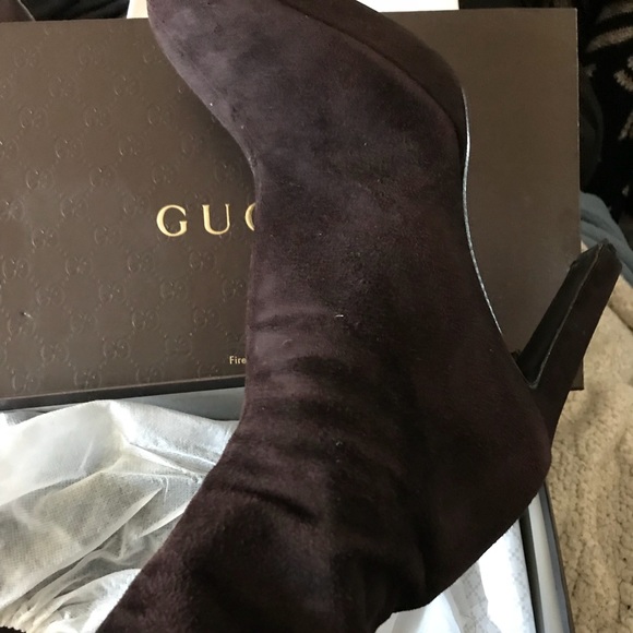 Gucci Brown Suede Boots - Picture 2 of 4